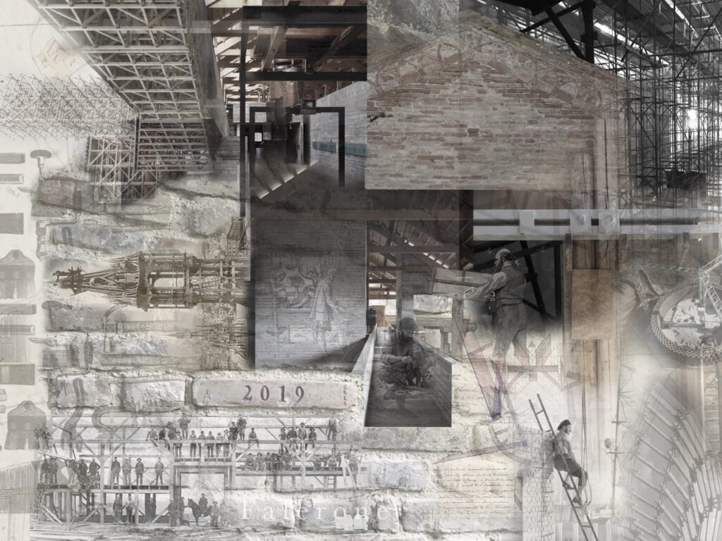 Craft Collage, Falerone, Post-earthquake reconstruction in Italy, architect Michal Saniewski