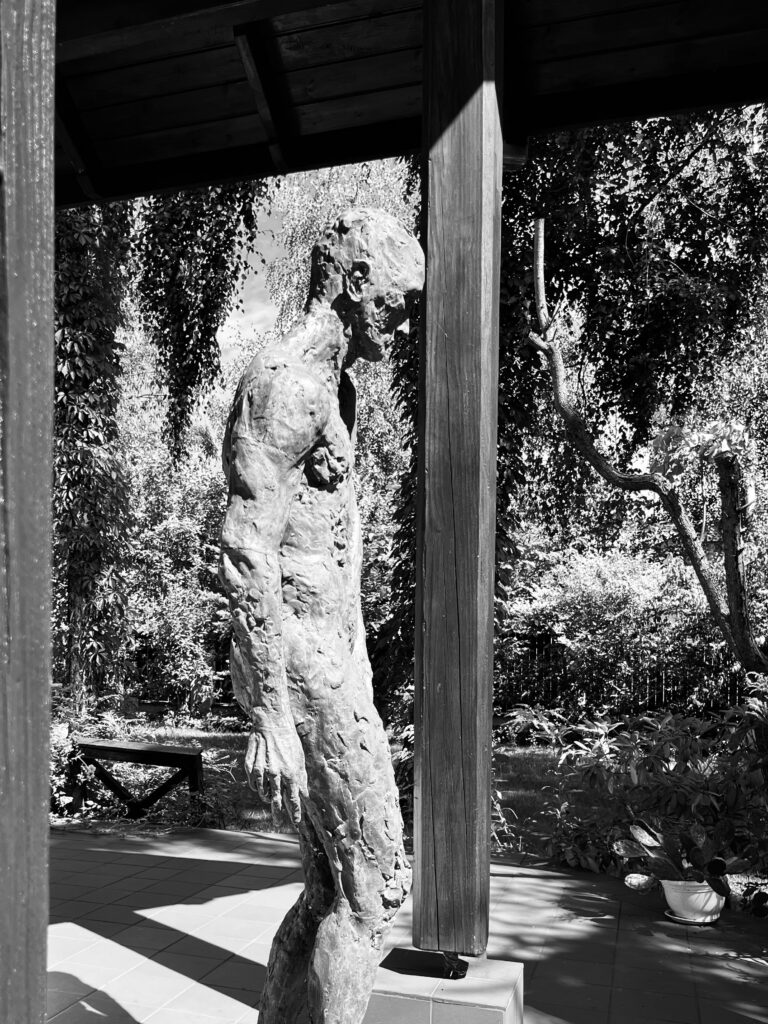 The second coming, 2016, clay, cast in resin, sculpture, Michal Saniewski