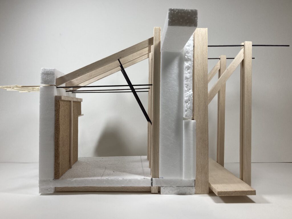 Post-earthquake reconstruction in Italy, Interior model, architecture, architect Michal Saniewski