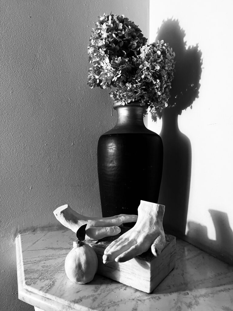 Hands series, 2016, clay, cast in plaster, sculpture, Michal Saniewski