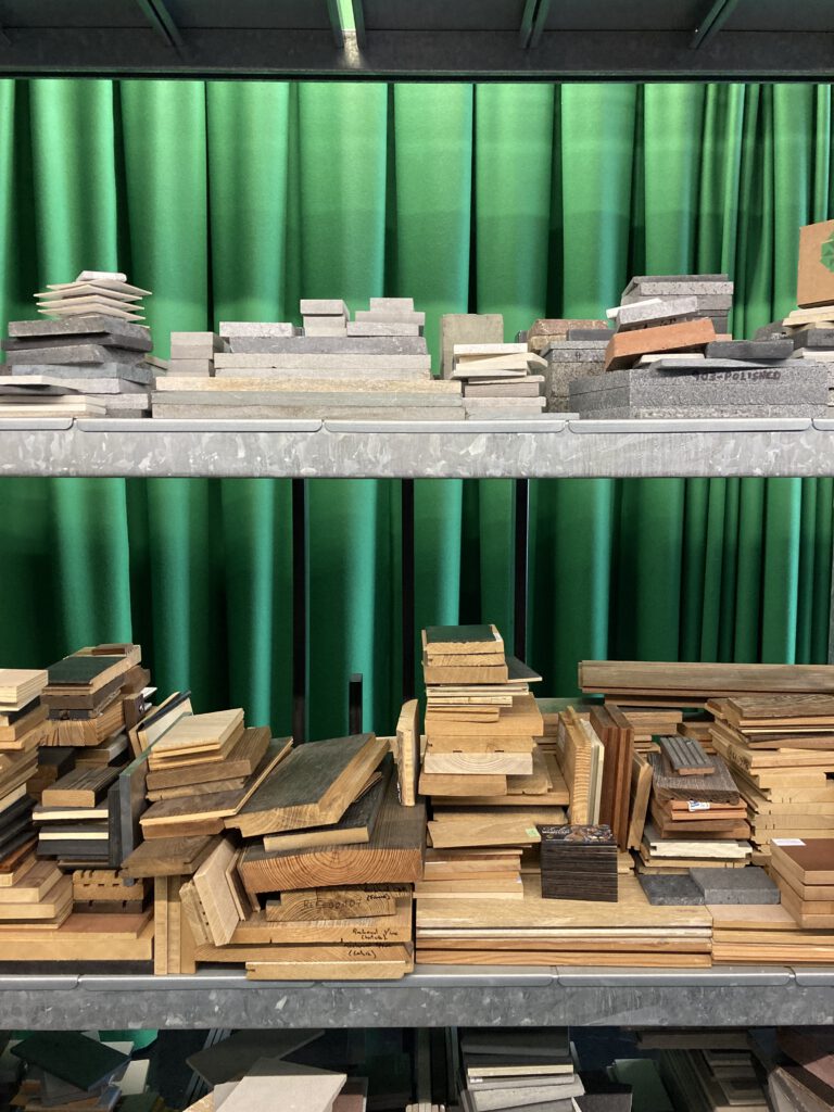 Material samples at the Adjaye Associates studio