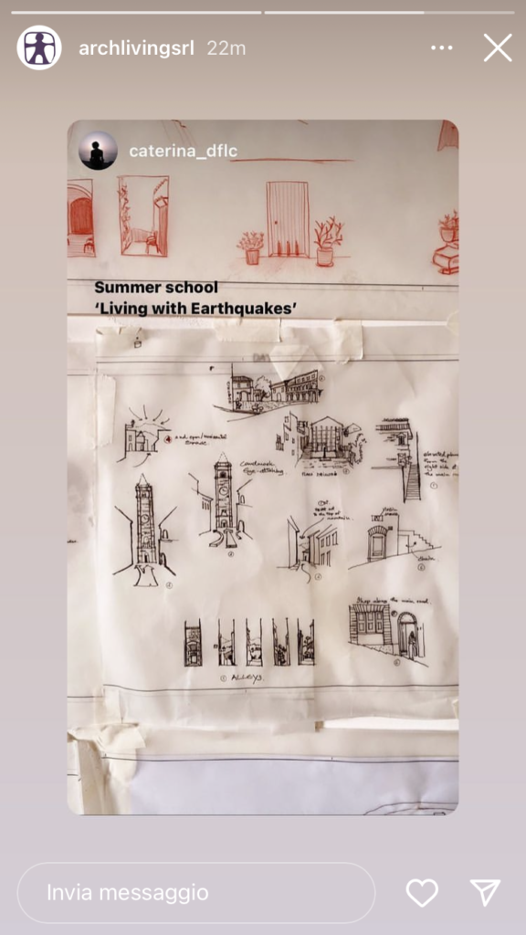 Sketches, Living with Earthquakes Summer School, Falerone, 2022